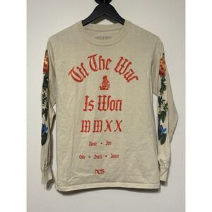 Nas Kings Disease II HSTRY Long Sleeve Shirt Small Floral Sleeve Rap Tee